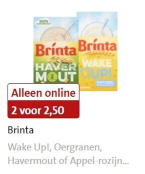 Brinta   havermout folder aanbieding bij  Jumbo - details