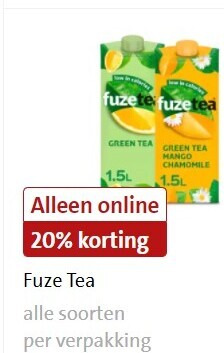 Fuze Tea   ice tea folder aanbieding bij  Jumbo - details