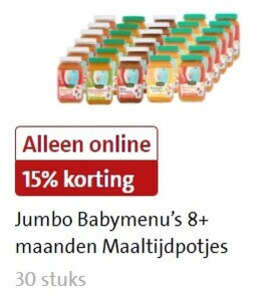 Jumbo Huismerk   babyvoeding folder aanbieding bij  Jumbo - details