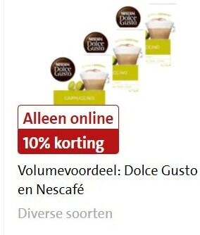 Nescafe   dolce gusto capsules folder aanbieding bij  Jumbo - details