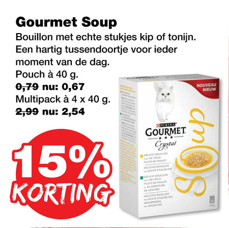 Gourmet   kattenvoer folder aanbieding bij  Jumper - details