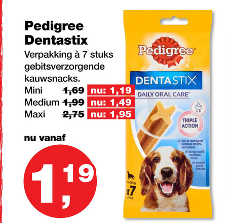 Pedigree Dentastix   hondensnacks folder aanbieding bij  Jumper - details