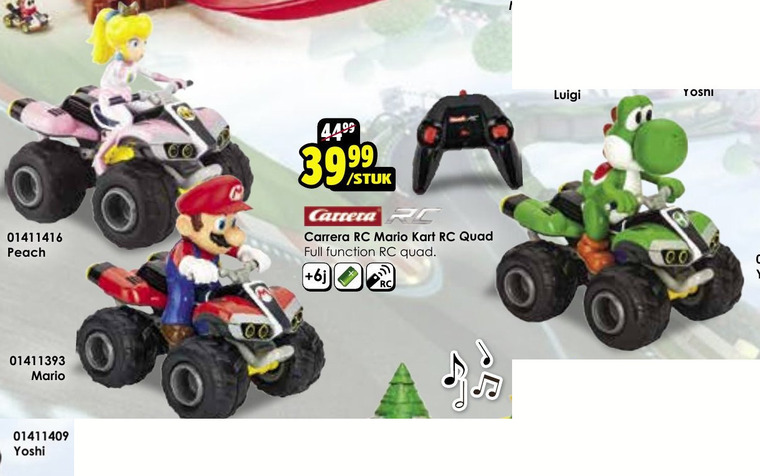 Super Mario Kart   auto met afstandsbediening folder aanbieding bij  ToyChamp - details