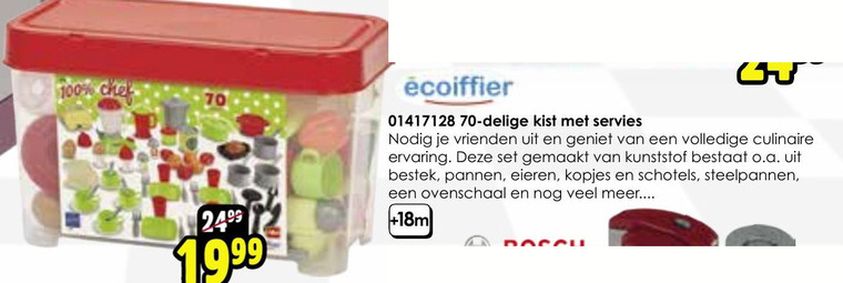 Ecoiffier   kinderspeelservies folder aanbieding bij  ToyChamp - details