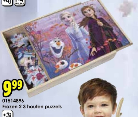 Disney Frozen   houten puzzel folder aanbieding bij  ToyChamp - details