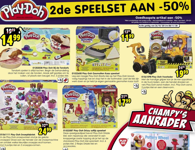 Play-Doh   kleispeelsets folder aanbieding bij  ToyChamp - details