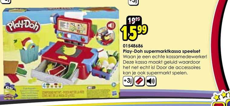 Play-Doh   speelkassa, kleispeelsets folder aanbieding bij  ToyChamp - details