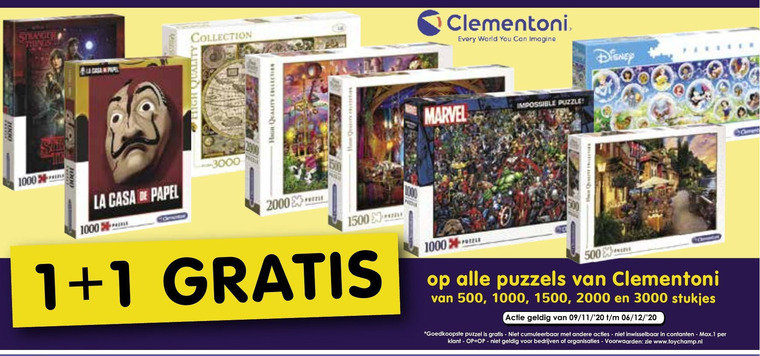 Clementoni   legpuzzel folder aanbieding bij  ToyChamp - details