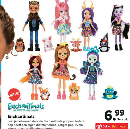 Enchantimals   poppetjes folder aanbieding bij  Lidl - details