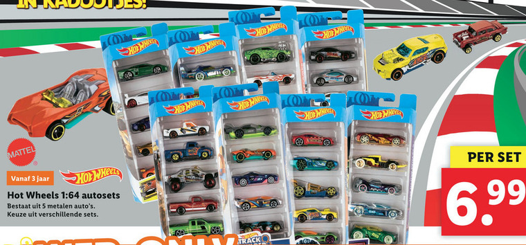 Hot Wheels   miniatuur auto folder aanbieding bij  Lidl - details