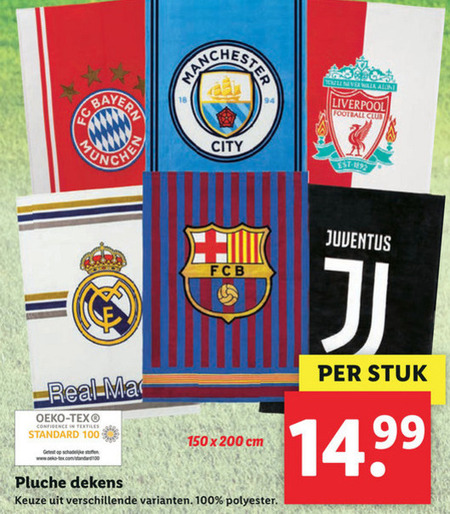 FC Barcelona   plaid folder aanbieding bij  Lidl - details