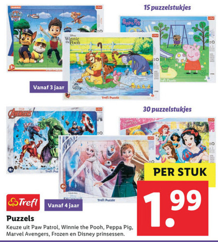 Trefl   legpuzzel folder aanbieding bij  Lidl - details