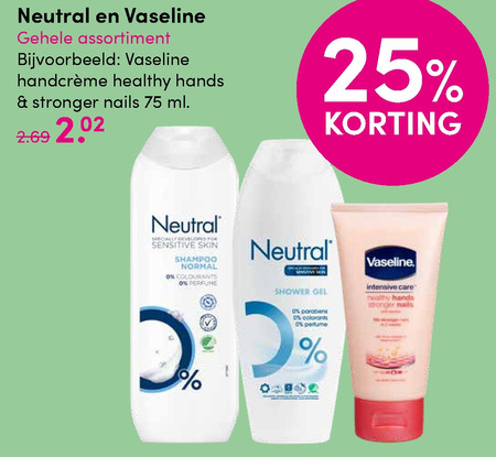 Vaseline   babyshampoo, douchegel folder aanbieding bij  DA - details