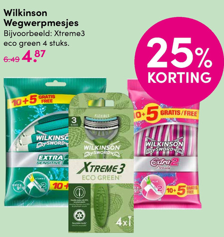 Wilkinson   wegwerpscheermesjes folder aanbieding bij  DA - details