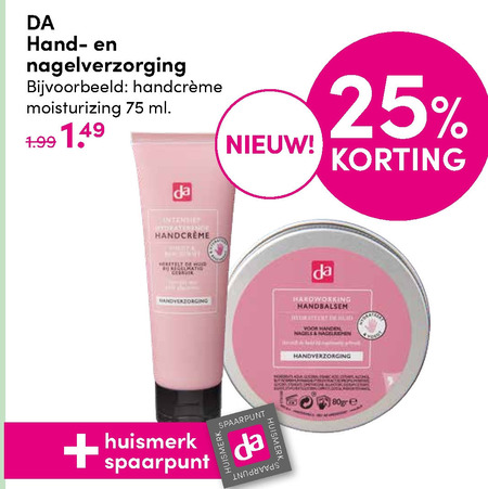 DA Huismerk   handcreme folder aanbieding bij  DA - details