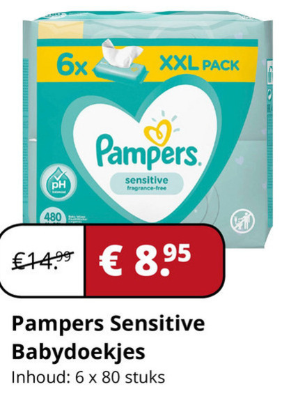 Pampers   billendoekjes folder aanbieding bij  Voordeeldrogisterij.nl - details