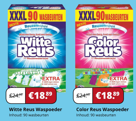 Color Reus   wasmiddel folder aanbieding bij  Voordeeldrogisterij.nl - details