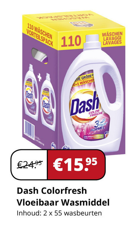 Dash   wasmiddel folder aanbieding bij  Voordeeldrogisterij.nl - details