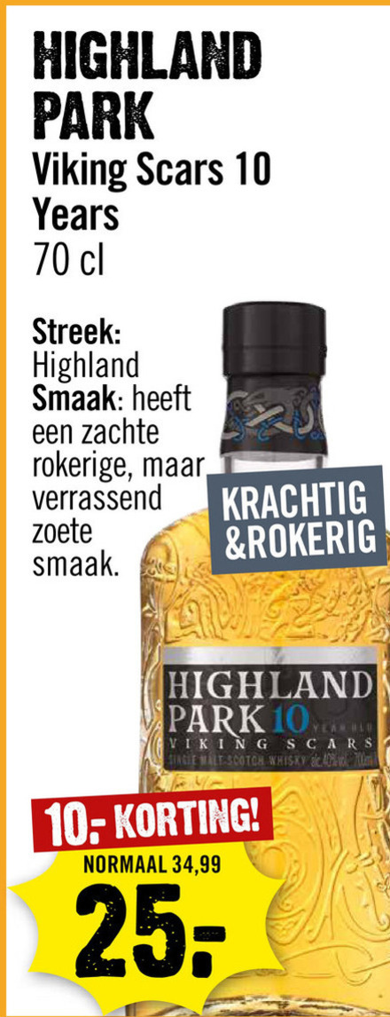 Highland Park   whisky folder aanbieding bij  Dirck III - details