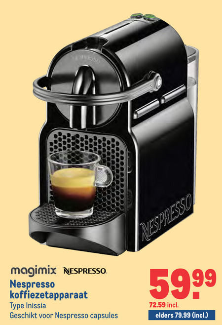 Blij gas Sjah Magimix nespresso apparaat folder aanbieding bij Makro - details