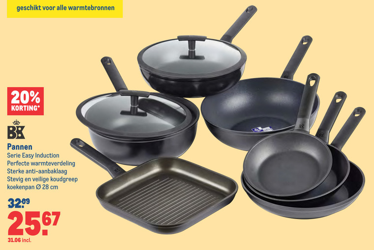 BK   grillpan, wokpan folder aanbieding bij  Makro - details