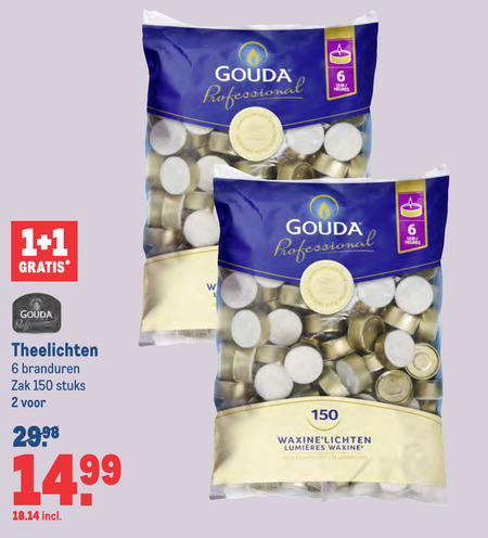 Induceren Moderator toelage Gouda theelicht folder aanbieding bij Makro - details