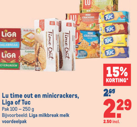 Liga   melkbiscuit, fruitbiscuit folder aanbieding bij  Makro - details