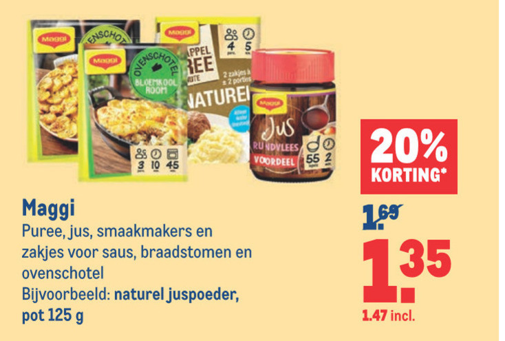 Maggi   jus, maaltijdmix folder aanbieding bij  Makro - details