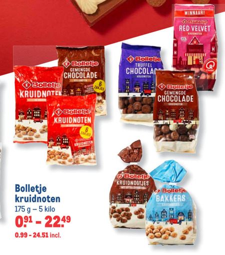 Bolletje   kruidnoten, chocolade kruidnoten folder aanbieding bij  Makro - details