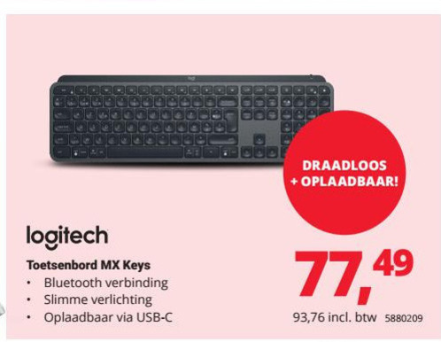 Logitech   toetsenbord folder aanbieding bij  Office Centre - details