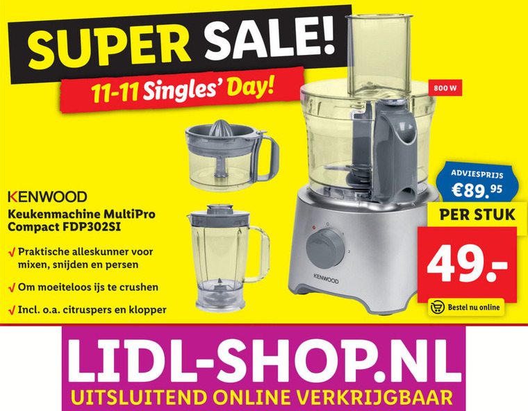 Kenwood   keukenmachine folder aanbieding bij  Lidl - details