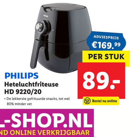 Vol Laag Acrobatiek Philips friteuse folder aanbieding bij Lidl - details