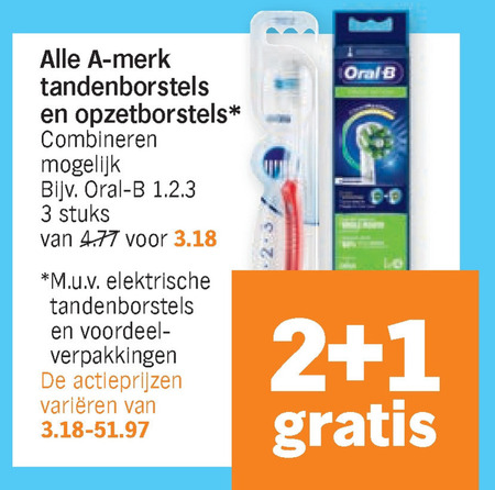 Alle merken   tandenborstel, opzetborstel folder aanbieding bij  Albert Heijn - details