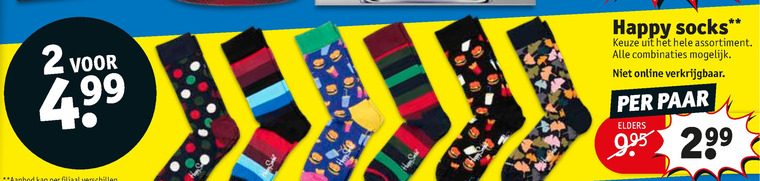 Happy Socks   damessok, herensokken folder aanbieding bij  Kruidvat - details