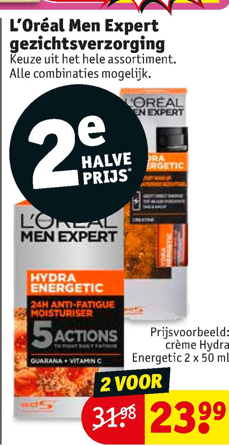 L Oreal Men Expert   heren gezichtsverzorging folder aanbieding bij  Kruidvat - details