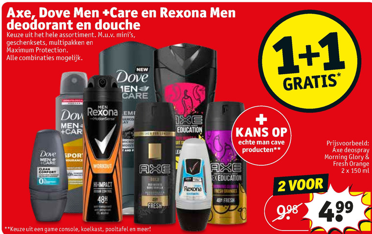 Axe   deodorant, douchegel folder aanbieding bij  Kruidvat - details