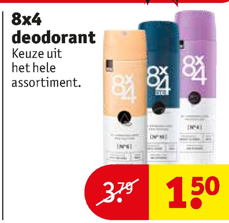 Onschuld Geniet Land 8x4 deodorant folder aanbieding bij Kruidvat - details