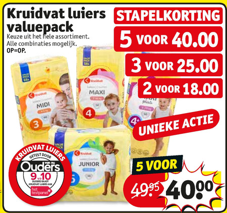 Kruidvat Huismerk   luiers folder aanbieding bij  Kruidvat - details