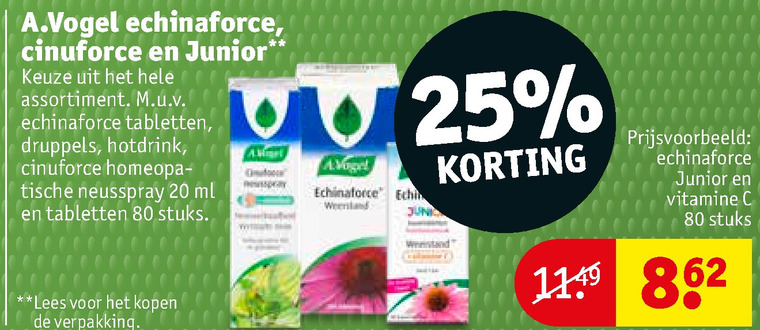 A Vogel   voedingssupplement folder aanbieding bij  Kruidvat - details