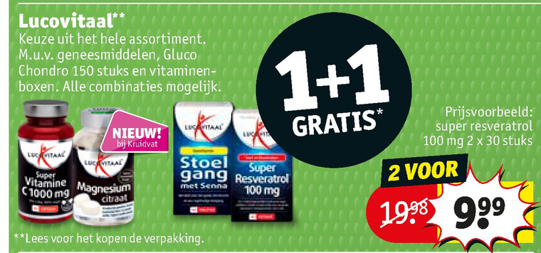 Lucovitaal   voedingssupplement folder aanbieding bij  Kruidvat - details