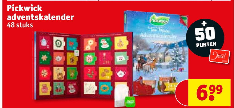 Pickwick   thee, adventskalender folder aanbieding bij  Kruidvat - details