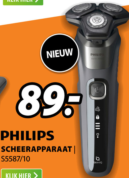 Philips   elektrisch scheerapparaat folder aanbieding bij  Expert - details