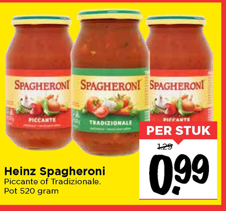 Spagheroni   pastasaus folder aanbieding bij  Vomar - details