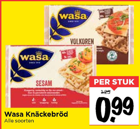 Wasa   knackebrod folder aanbieding bij  Vomar - details