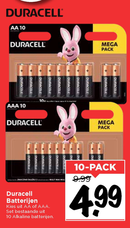 Duracell   batterij folder aanbieding bij  Vomar - details