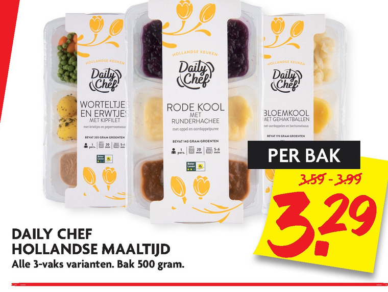 Daily Chef   hollandse kant en klaar maaltijd folder aanbieding bij  Dekamarkt - details