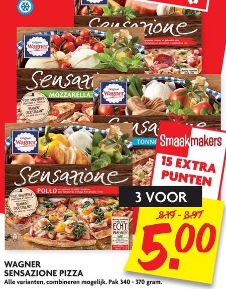 Wagner   diepvriespizza folder aanbieding bij  Dekamarkt - details