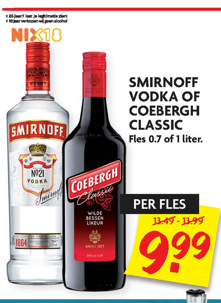 Coebergh   wodka, bessenjenever folder aanbieding bij  Dekamarkt - details