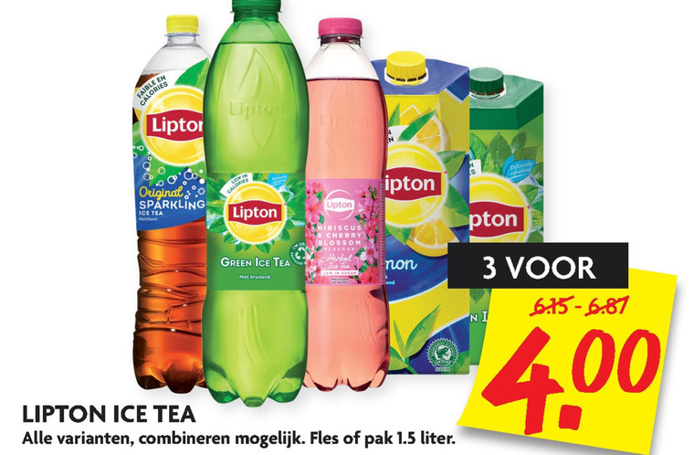 Lipton   ice tea folder aanbieding bij  Dekamarkt - details