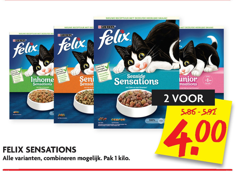 Manifesteren klei Levendig Felix kattenvoer folder aanbieding bij Dekamarkt - details